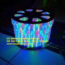 Lampu Selang LED Bulat Warna Warni RGB